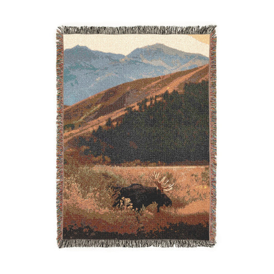 Moose in the Tetons Blanket