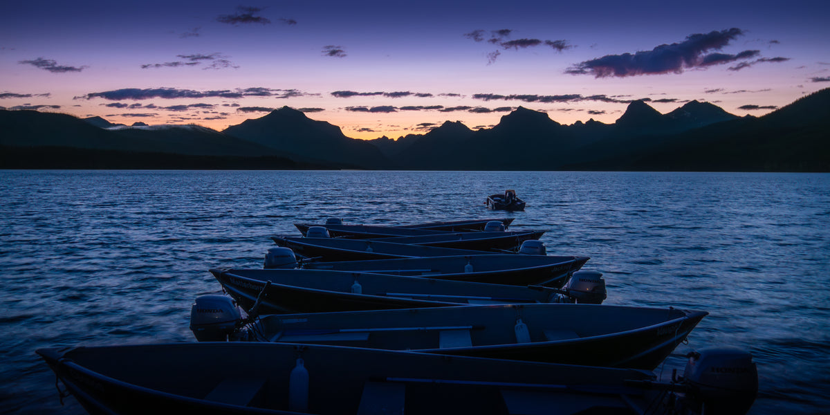 Dawn Over Lake McDonald - Metal