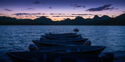 Dawn Over Lake McDonald - Metal